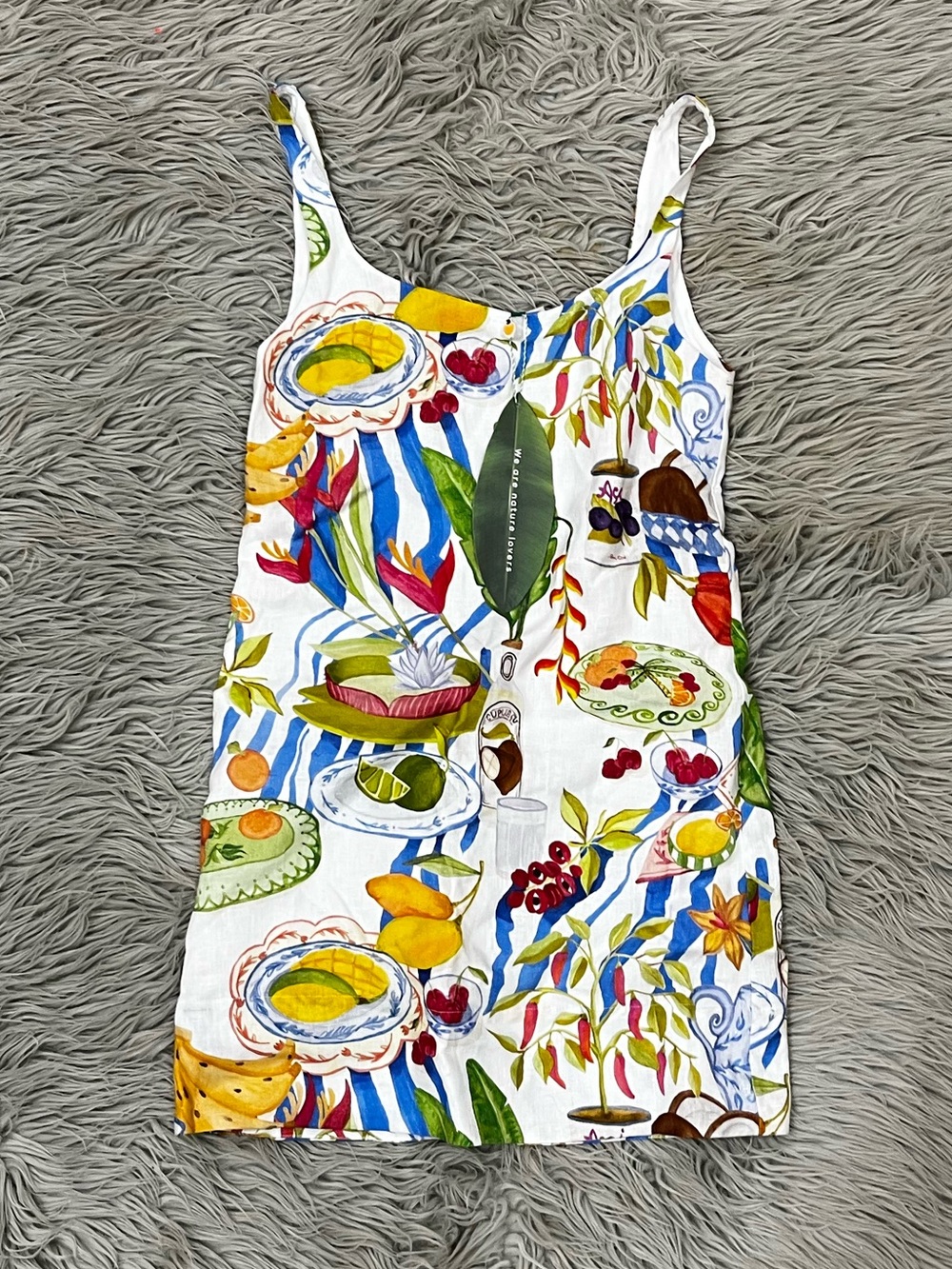 NWT Farm Rio Fresh Table Linen Mini Dress - Picture 7 of 10